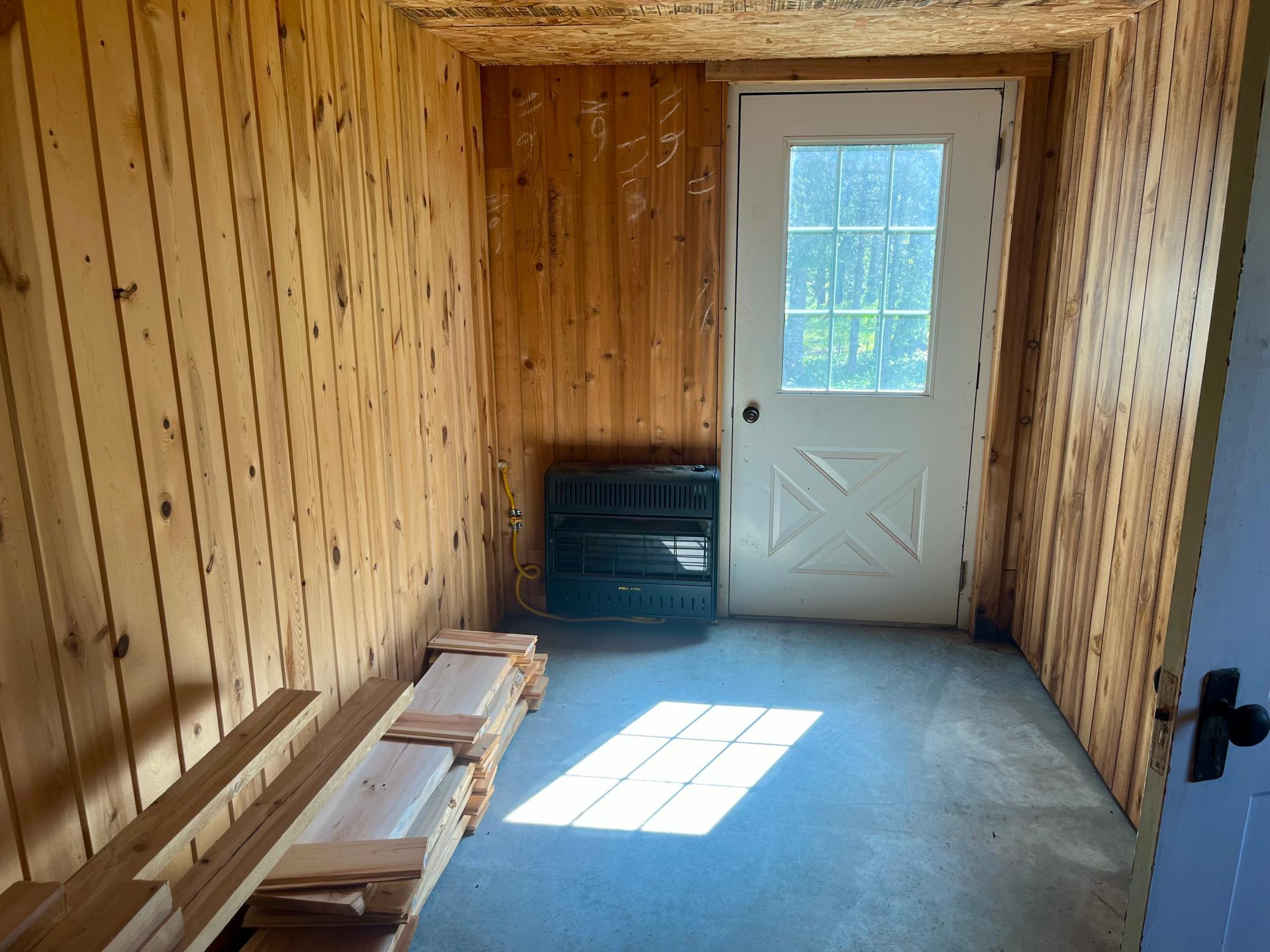 Morton back door woodshop