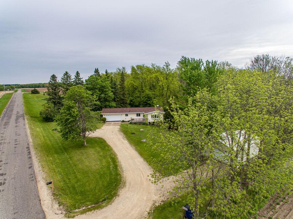 Gravel driveway to Home & Shed