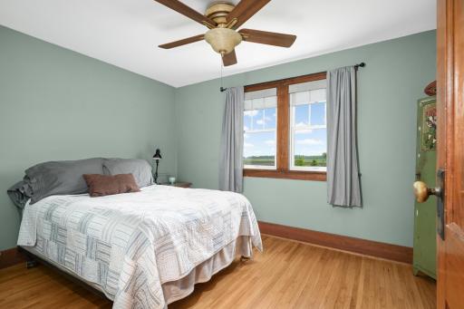 Second bedroom on upper level with a huge walk-in closet.