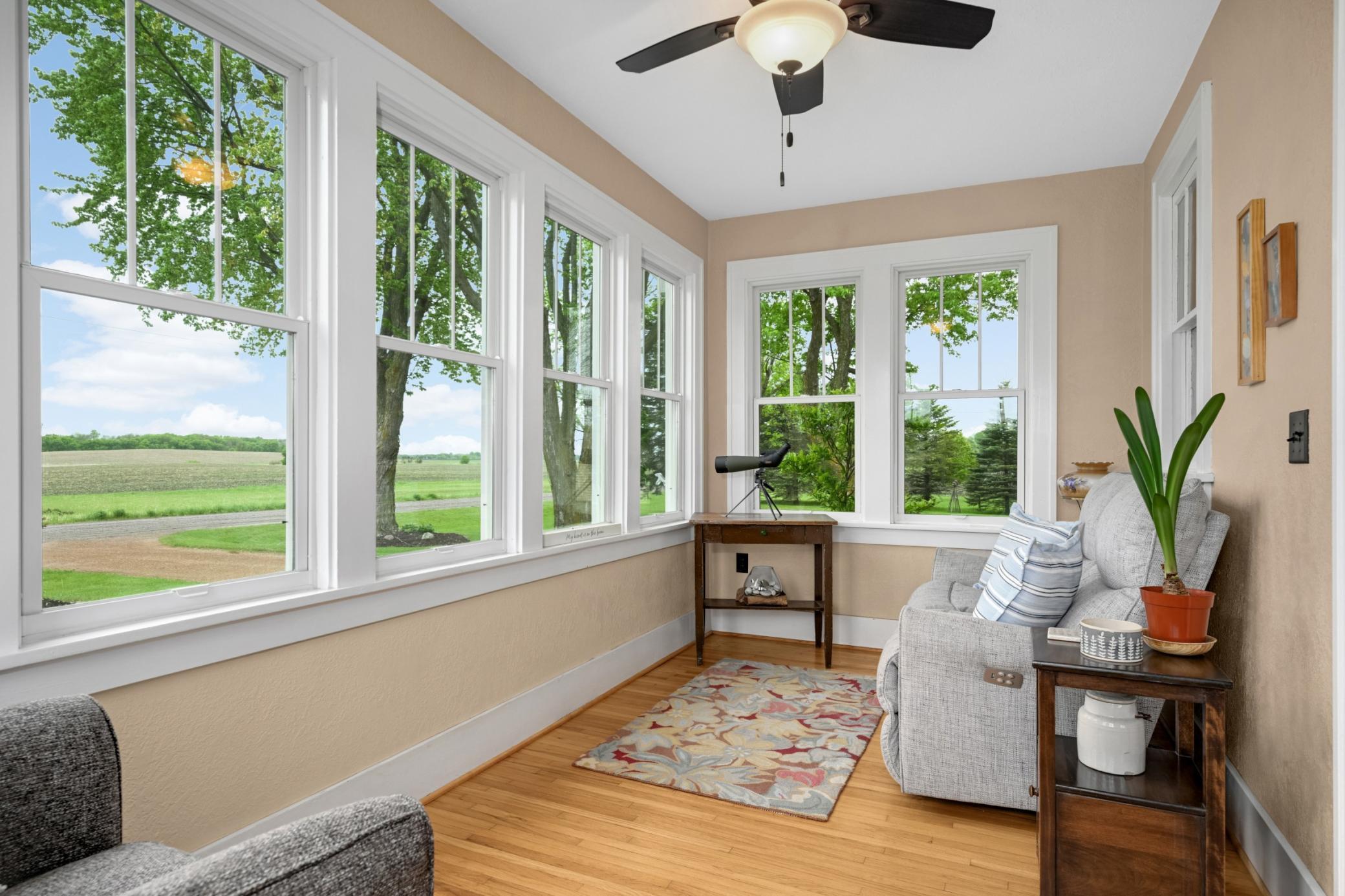 Take in the stars in the quaint front porch