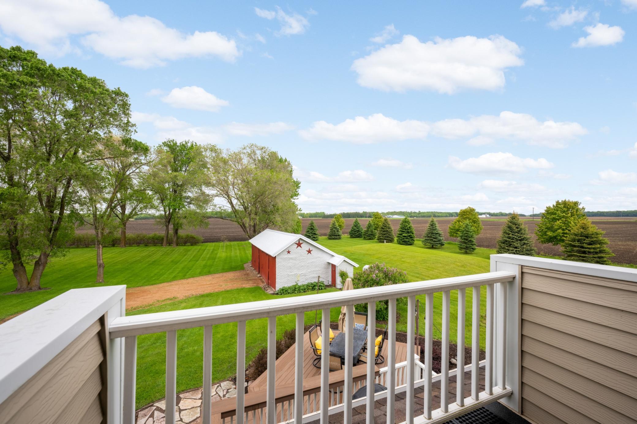 Balcony from the upper level over-looking the picturesque views.