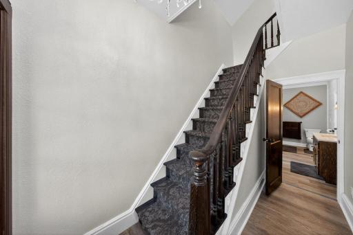 Stairs to upper level