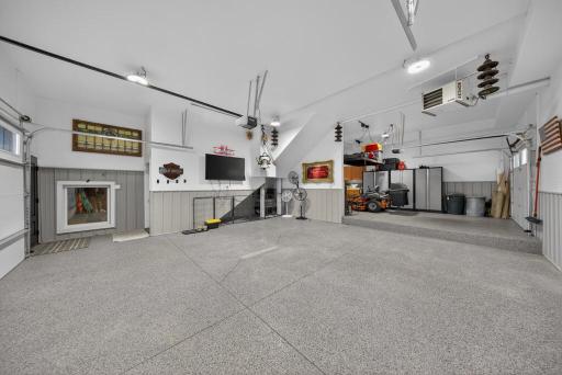Finished heated attached garage