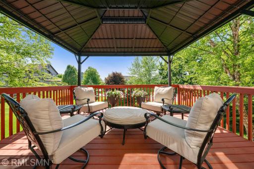 Backyard deck with new Gazebo