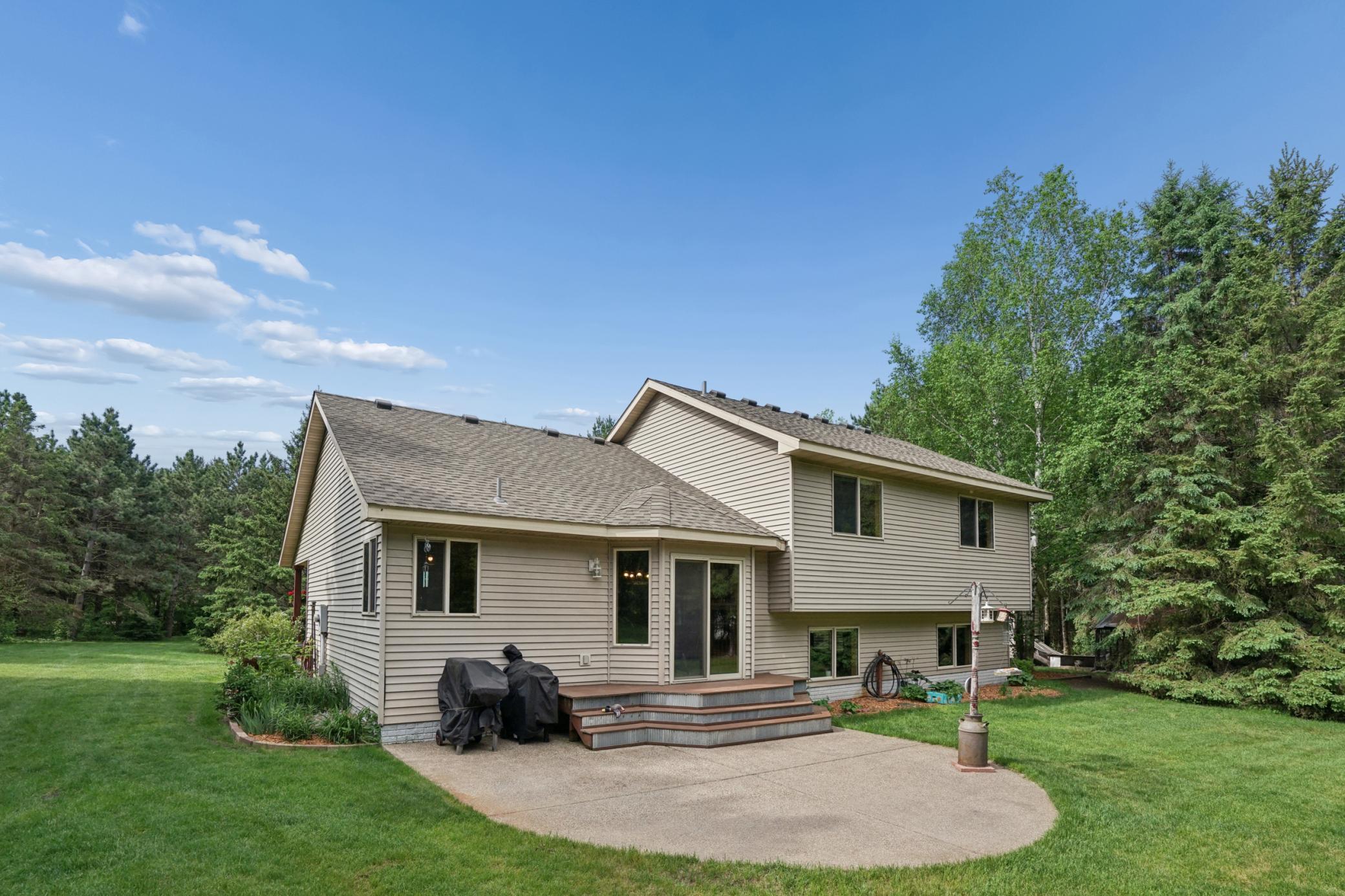 This backyard! WOWZA!! Wonderful patio area for grilling and enjoying the summer evenings!