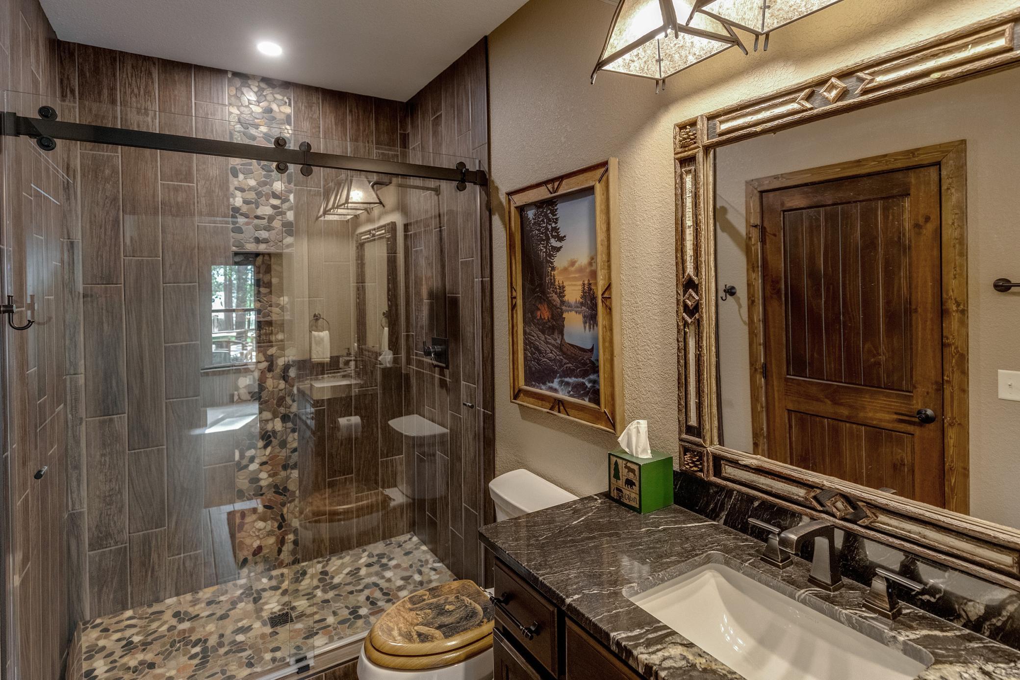 A Walk-in Prime Bathroom Shower.