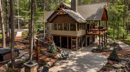 Pristine landscaping where everything was thoughtfully positioned throughout the property