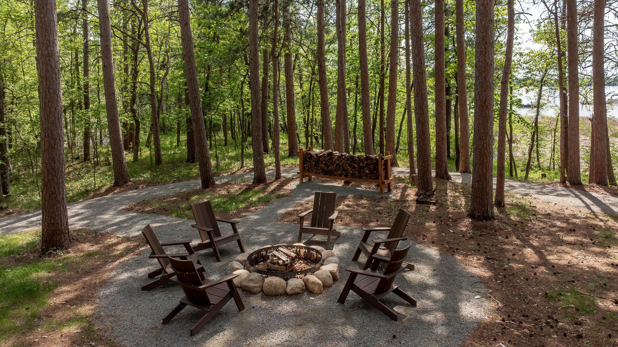 Gather ‘round the fire pit—perfect for stories, s’mores, and starry nights surrounded by nature.