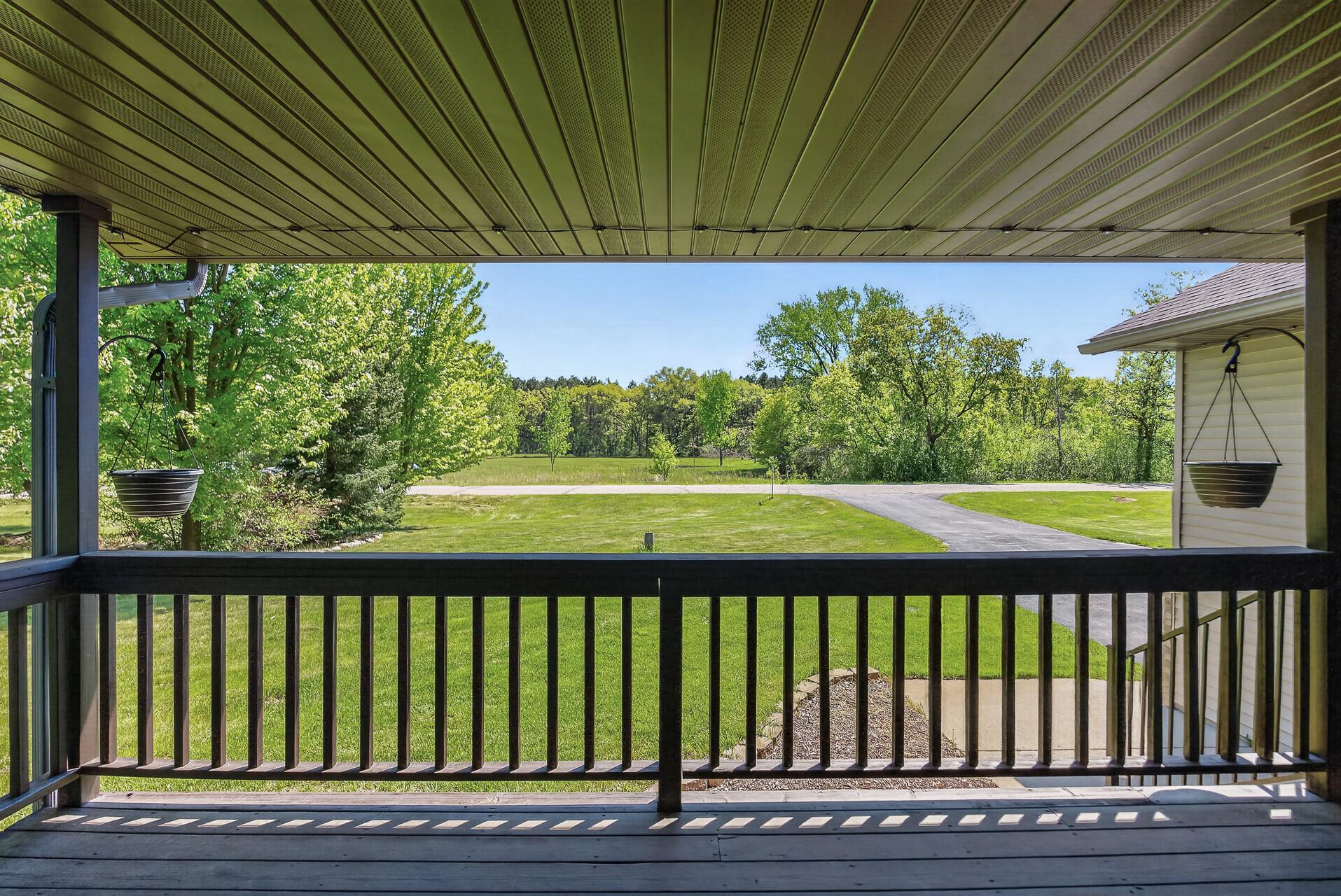 Enjoy the beautiful view from the front porch.