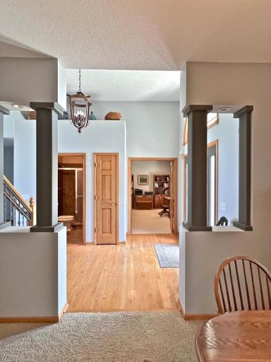 View of architectural interest in vaulted entry foyer