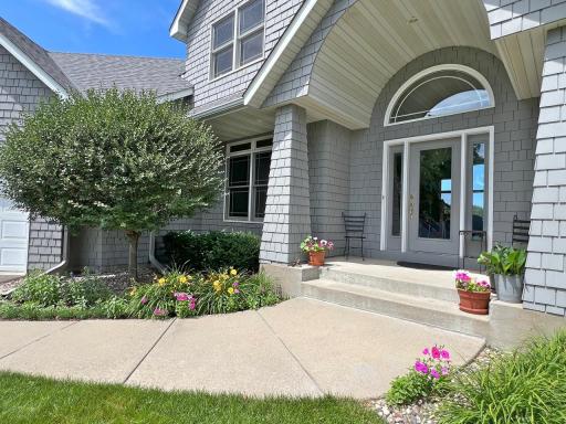 Inviting front gardens and architectural details