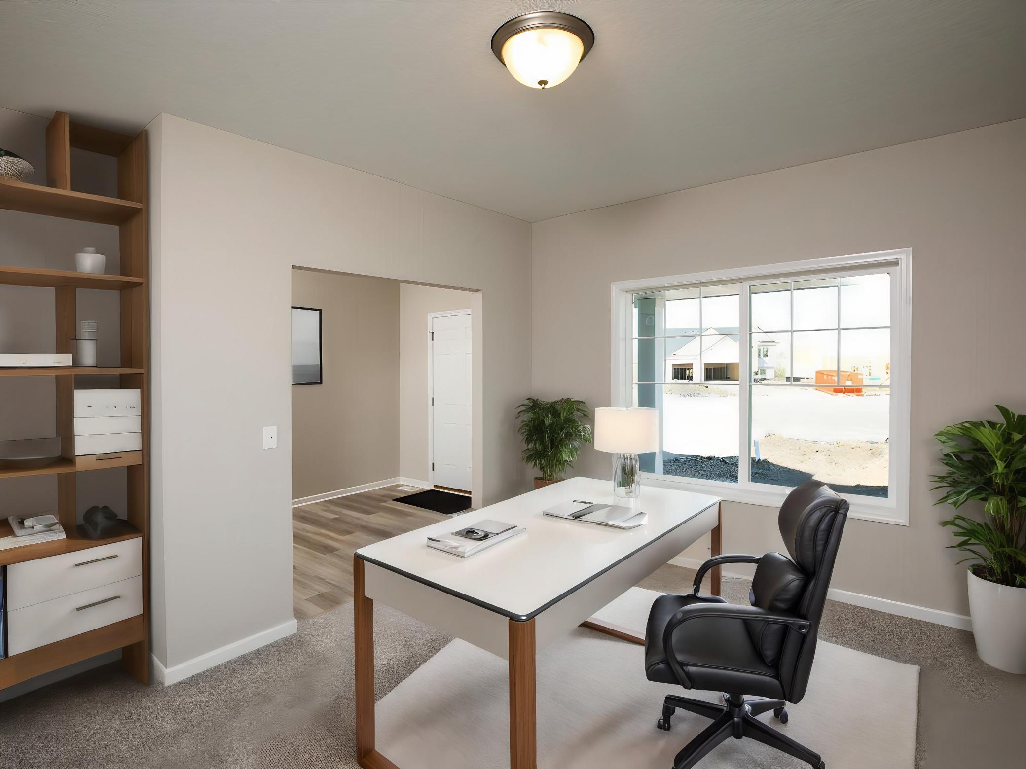 VIRTUALLY STAGED PHOTO OF A DIFFERENT HOME WITH SIMILAR PLAN. FINISHES MAY VARY. Main Floor Versatile Flex Room