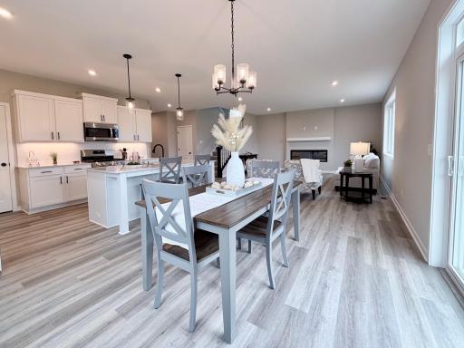 9686 32nd St NE- Dining room open to kitchen and great room.
