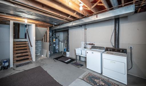 Laundry, mechanical areas in the 4th level.