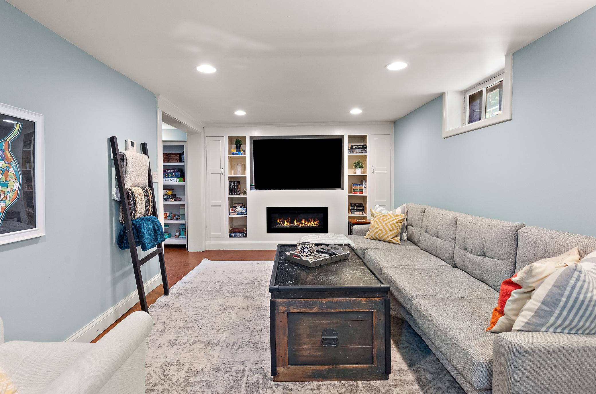 Finished basement for more living and play space