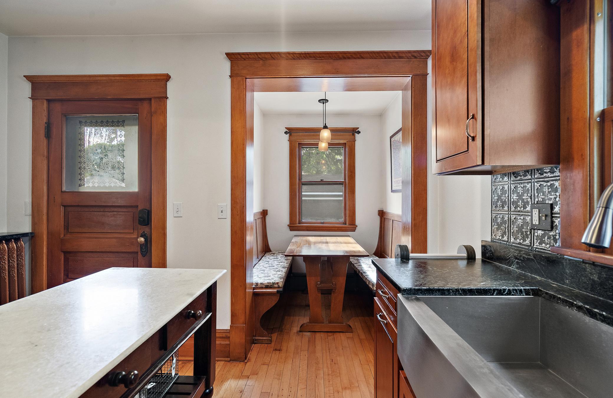 Cozy breakfast nook perfect for casual dining