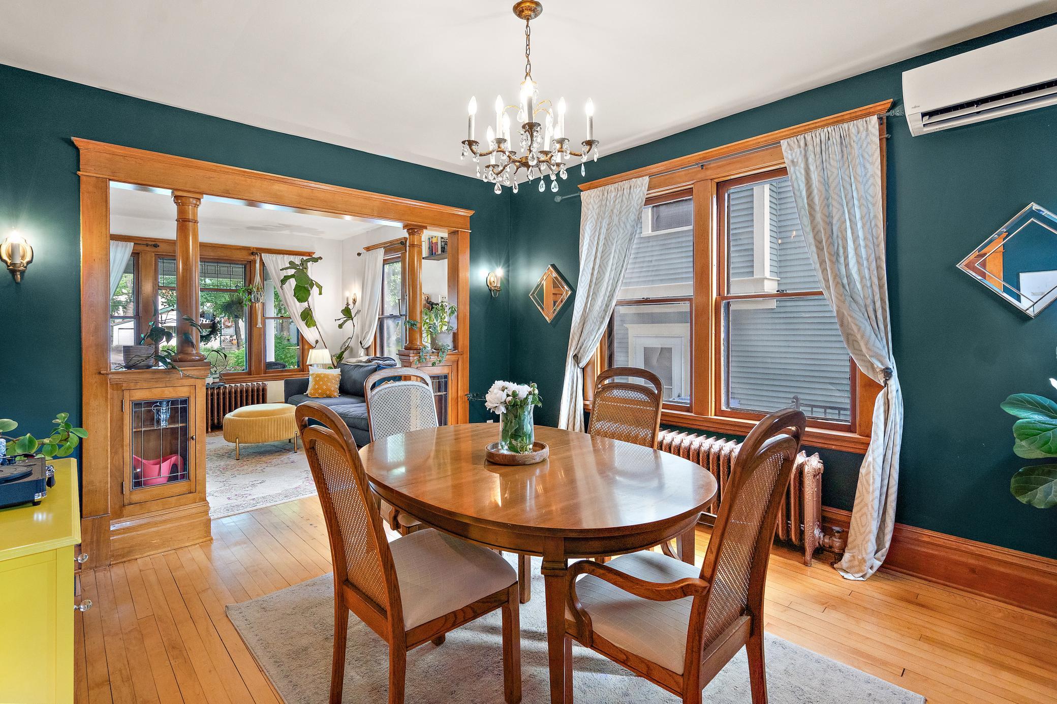 Reverse view of the dining room