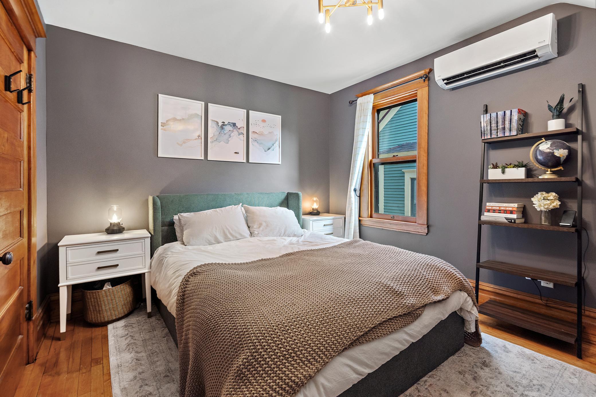 Mini-split added to keep the bedroom comfortable