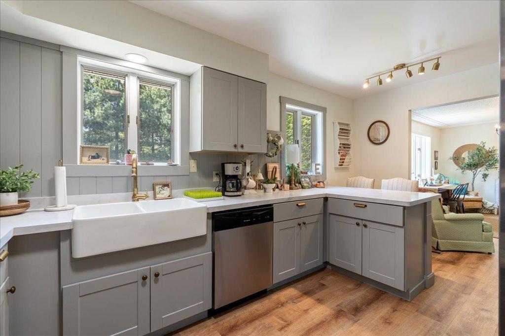 Farm House Kitchen Sink / Tons of Natural Light