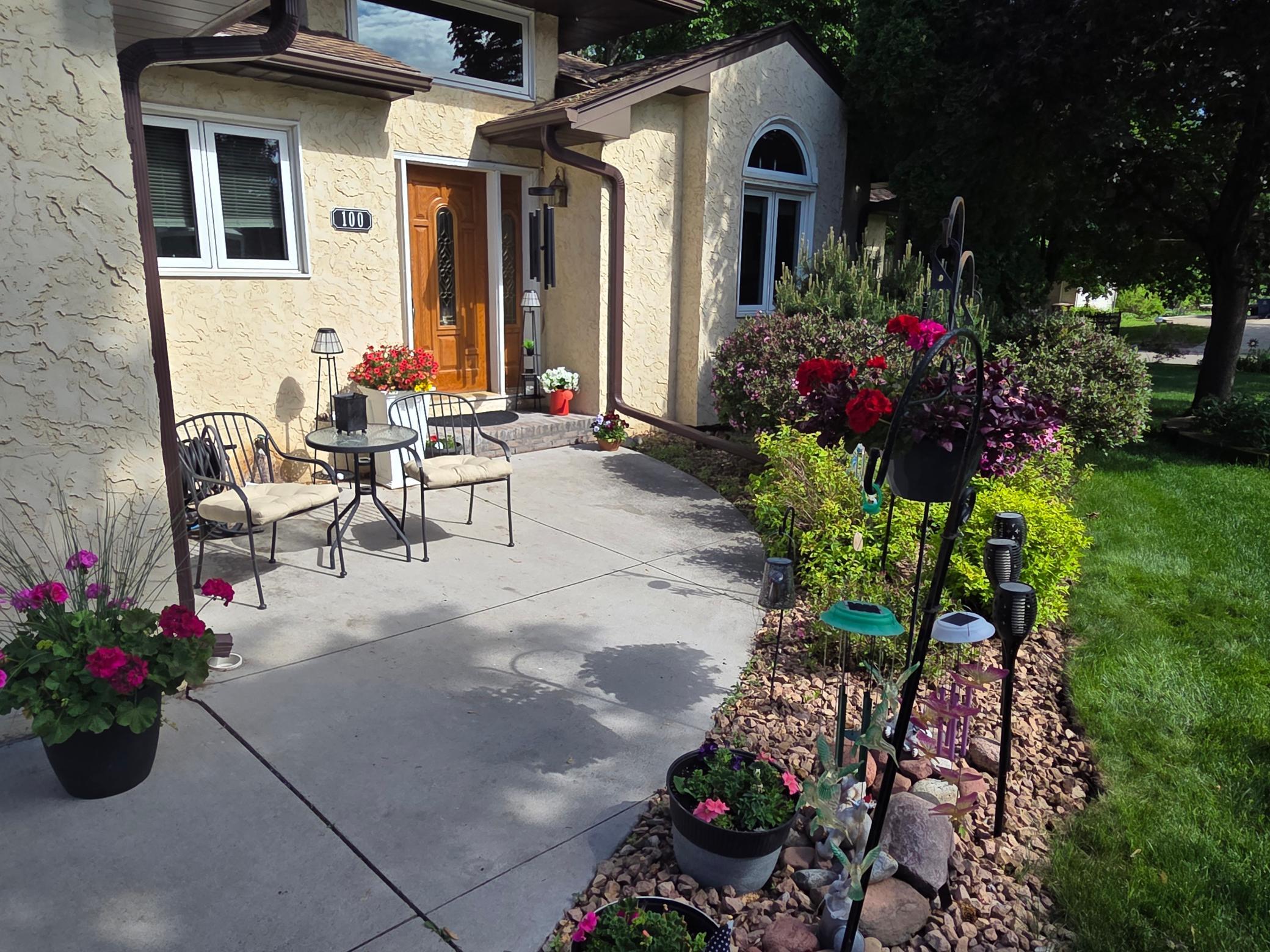 Newer Front Door/Walkway and Extensive Landscaping