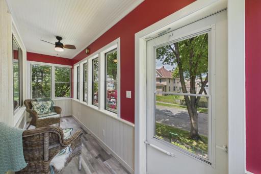 Welcoming front porch with plenty of space for seating and relaxing curb appeal.