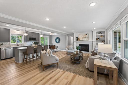 Open concept and main level living