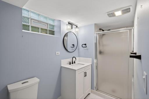 Lower level bath