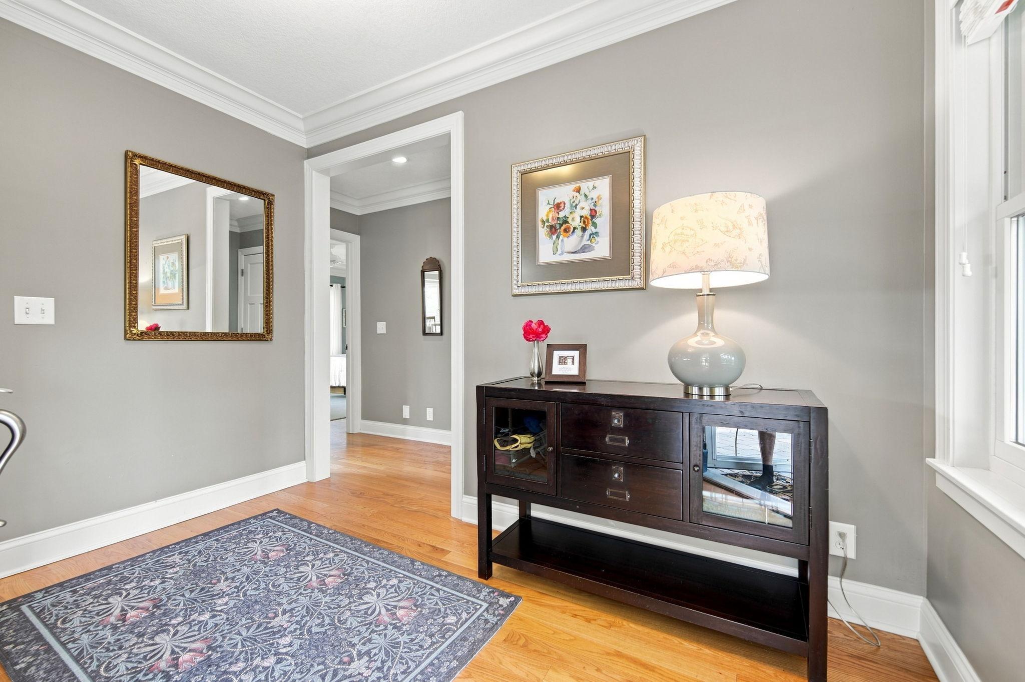 Spacious front entryway