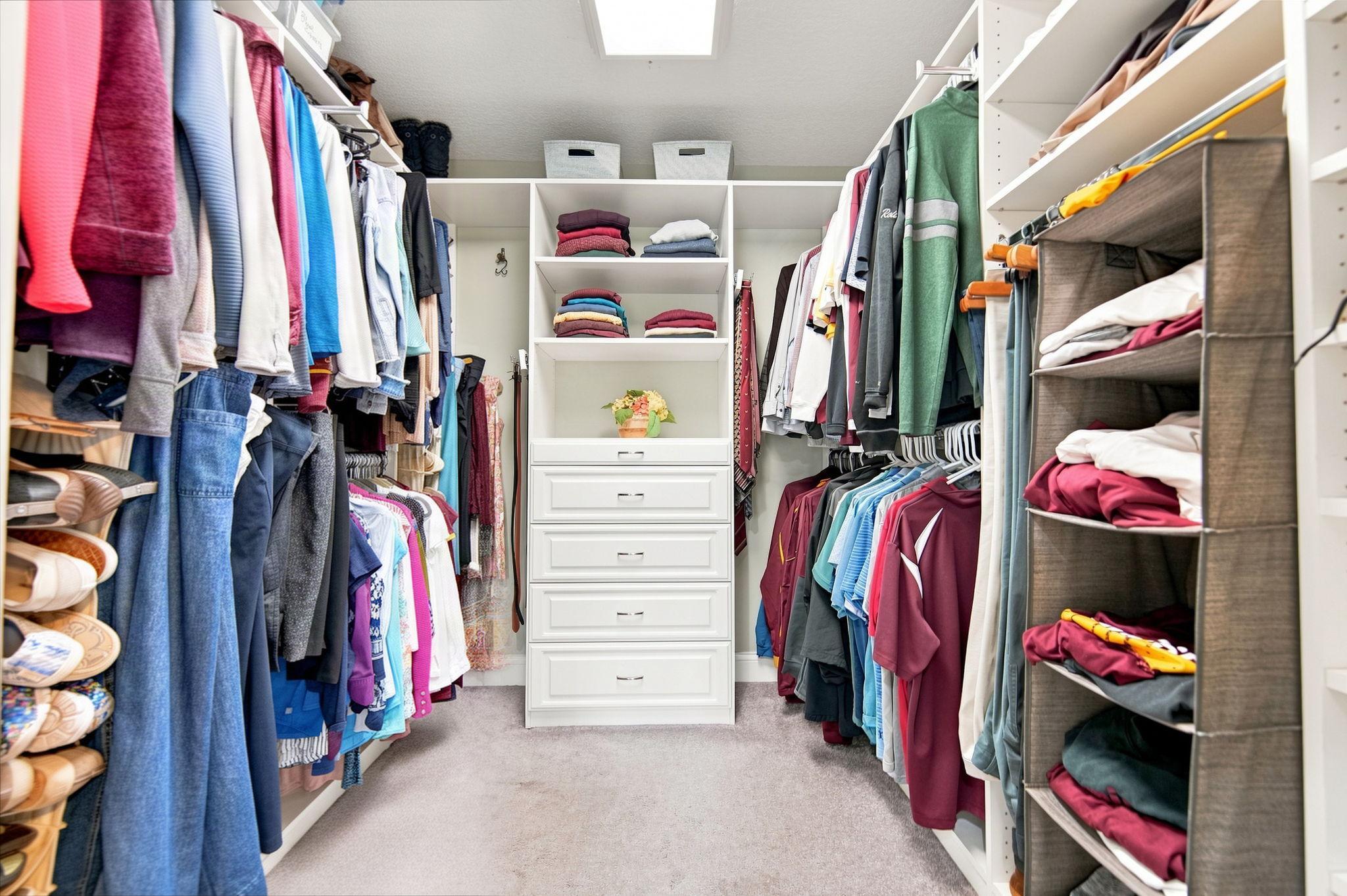 Primary walk-in closet