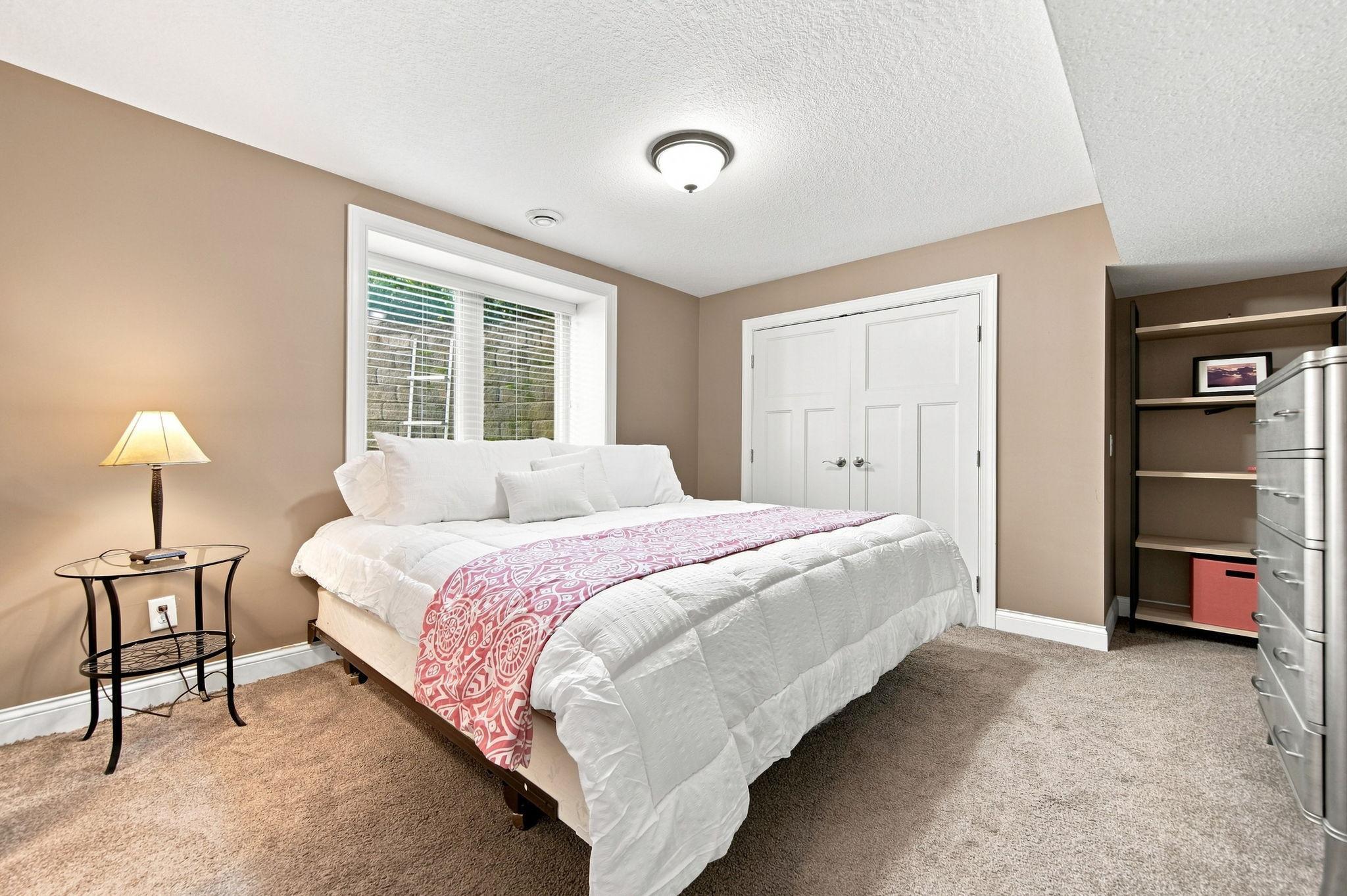Lower level third bedroom