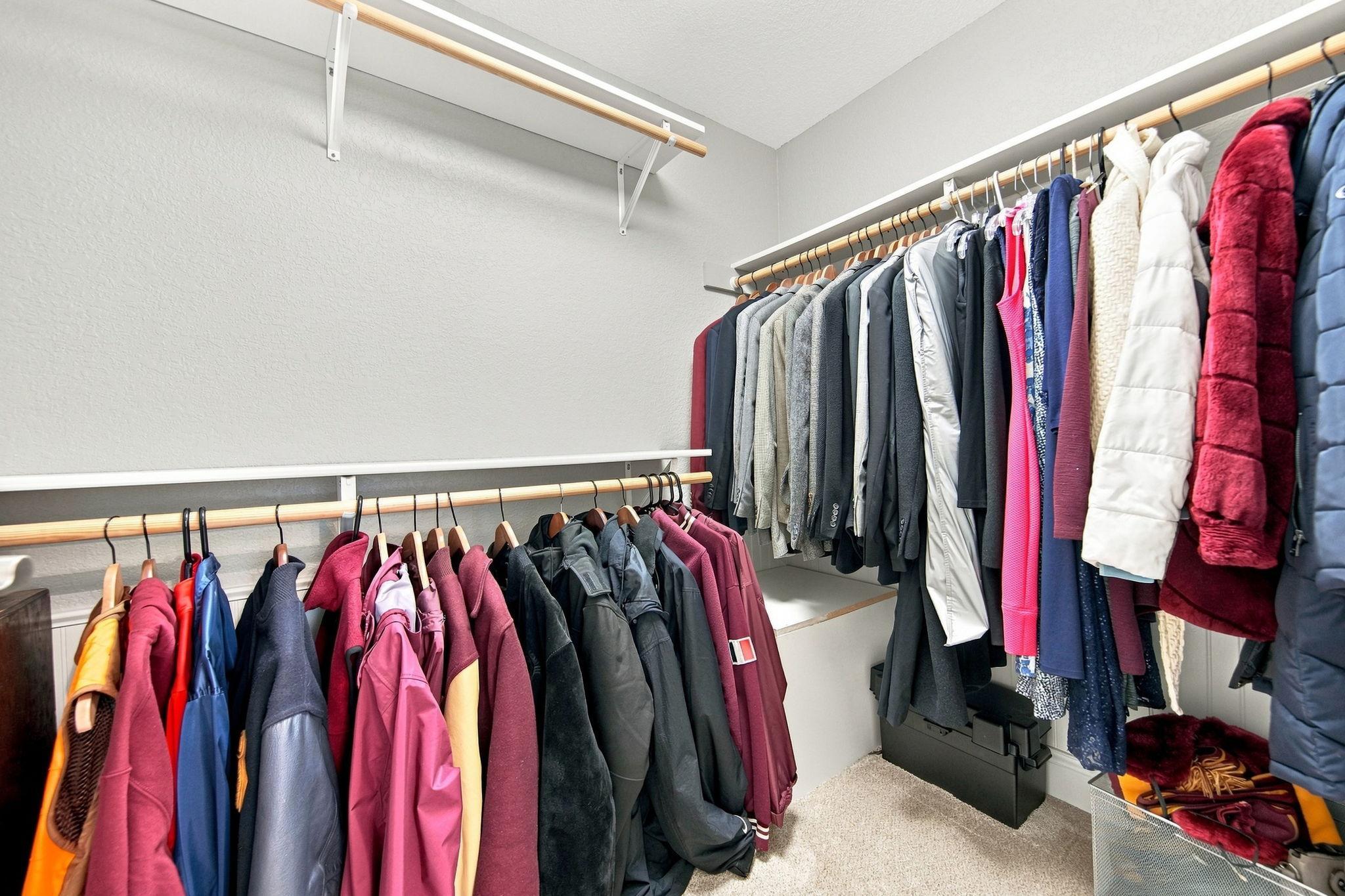 Fourth bedroom spacious walk-in closet