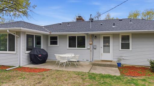 Back patio right off kitchen area perfect for entertaining.
