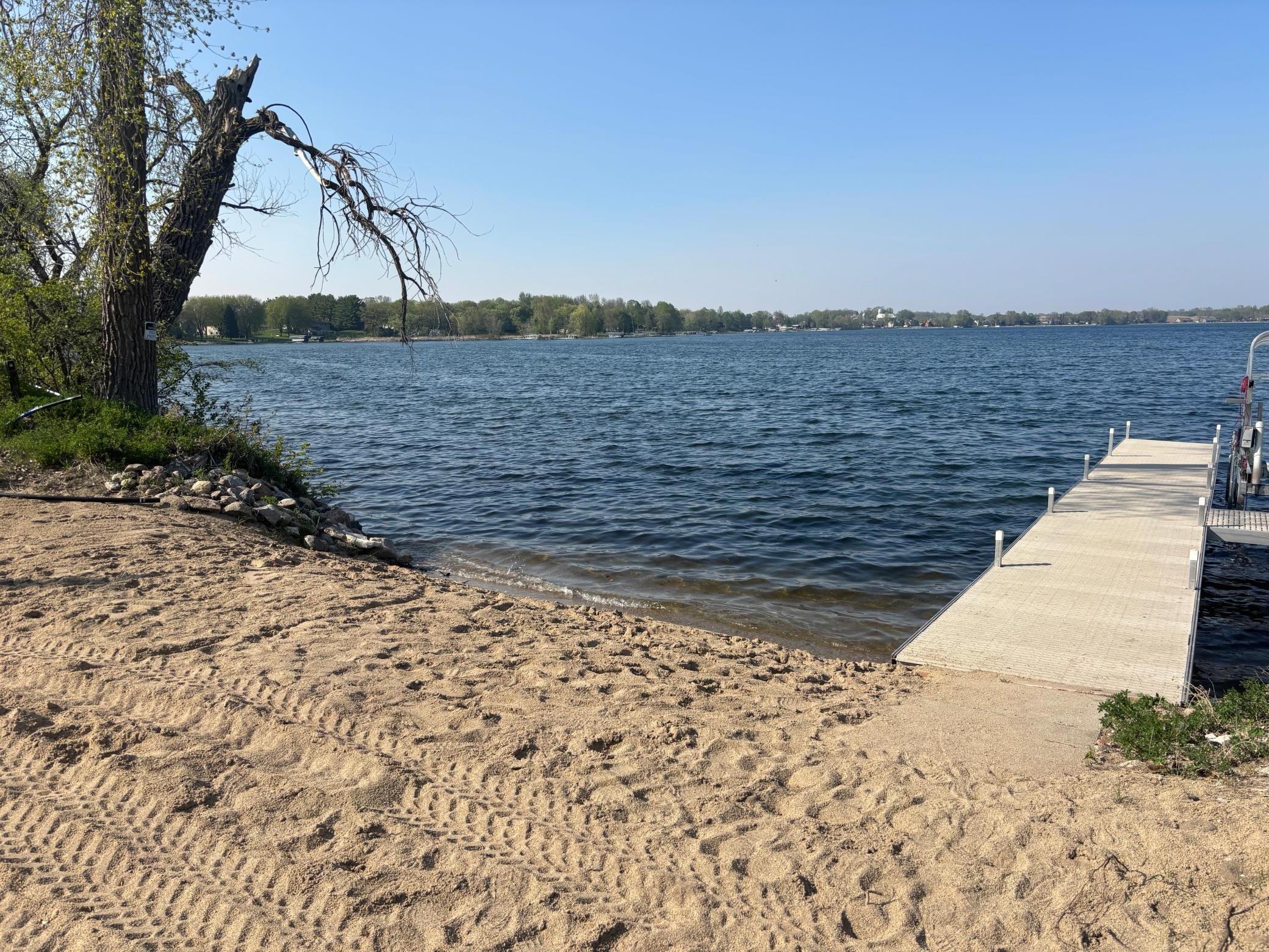 Sandy Beach Area - Weed Roller Recently Installed