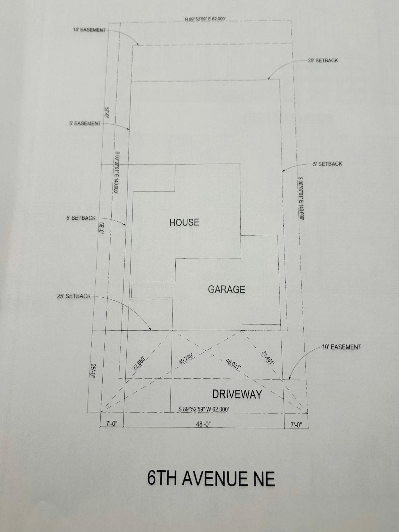 Plat Layout from Builder/Owner for Informational Purposes Only