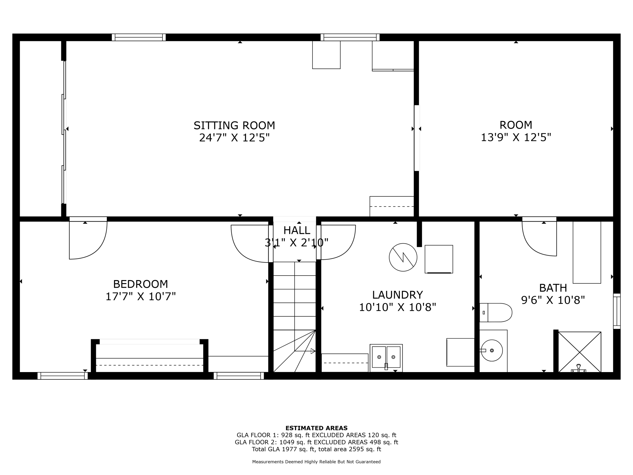 Lower level floorpan, lots of finished space
