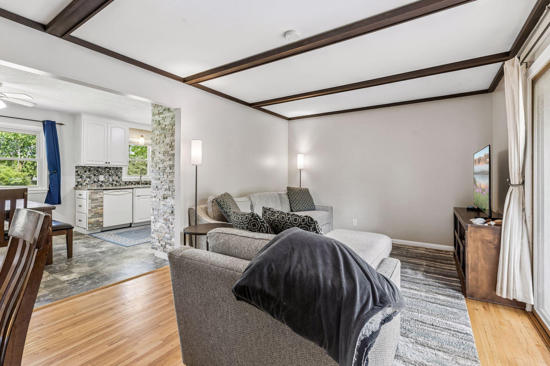 Nice wood floors throughout the main level