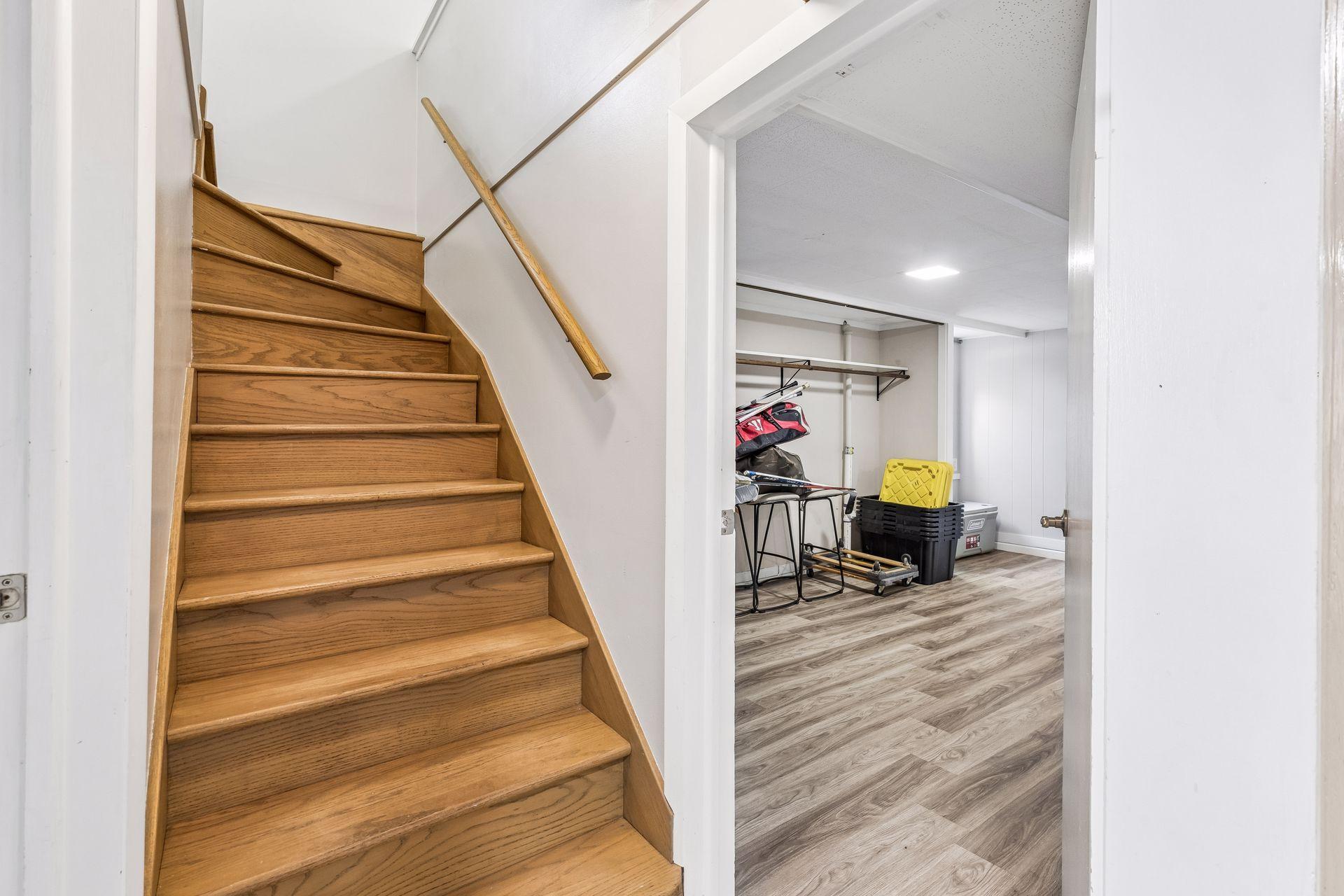 Basement is finished with a large amount of living space