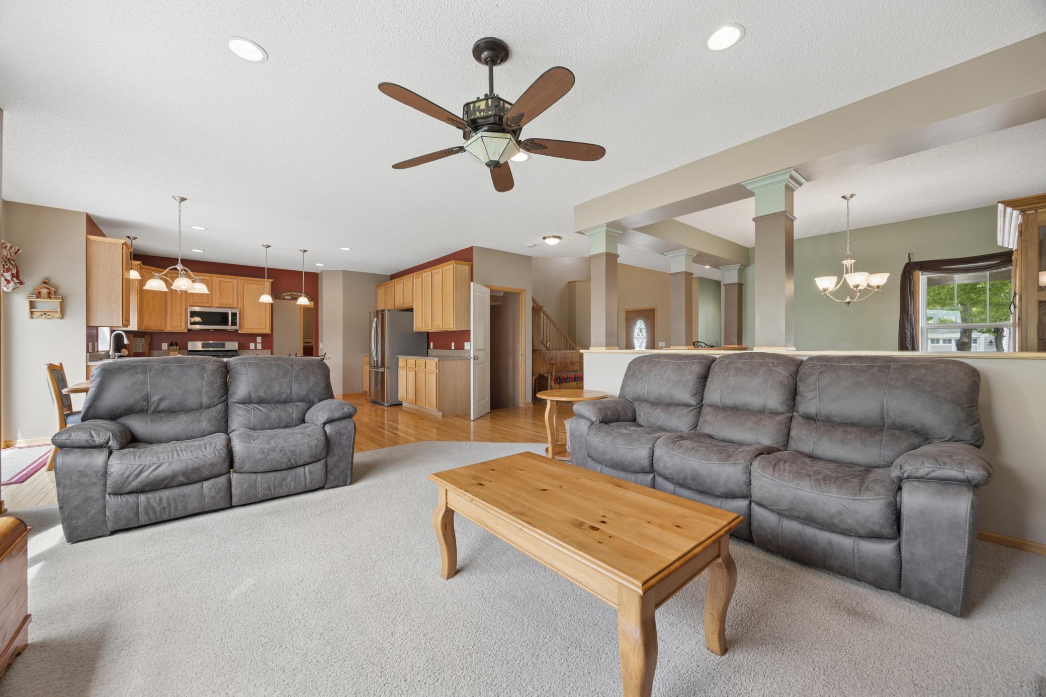Perfect open floor plan for entertaining and staying connected with your guests