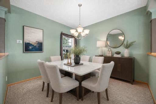Formal dining room (Shown virtually staged)