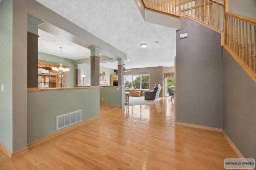Open foyer (Shown with furnishings virtually removed)