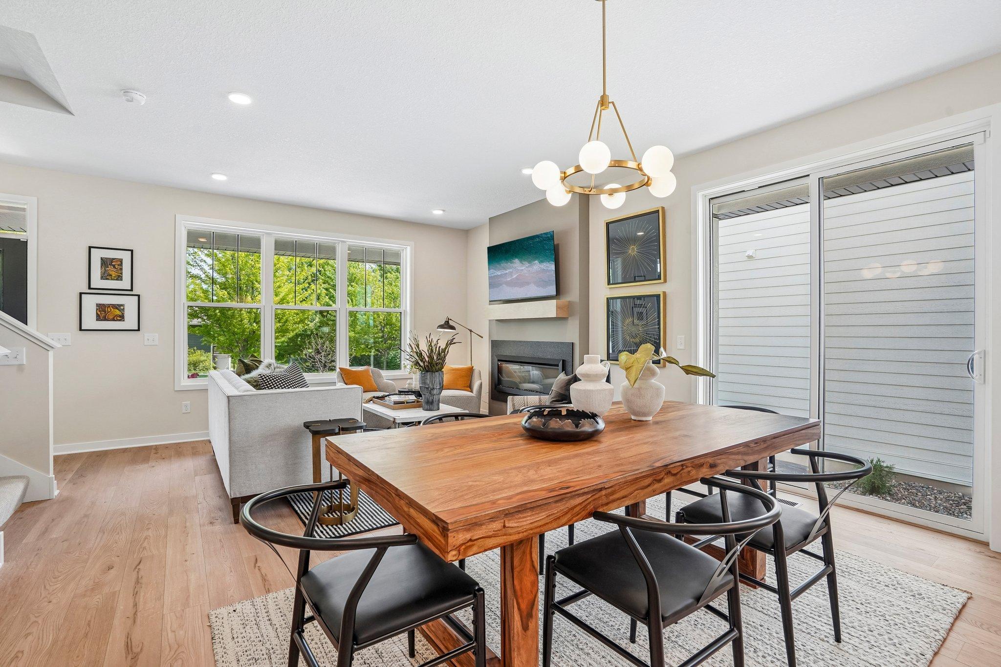 Open Floorplan bringing everything in the space together.