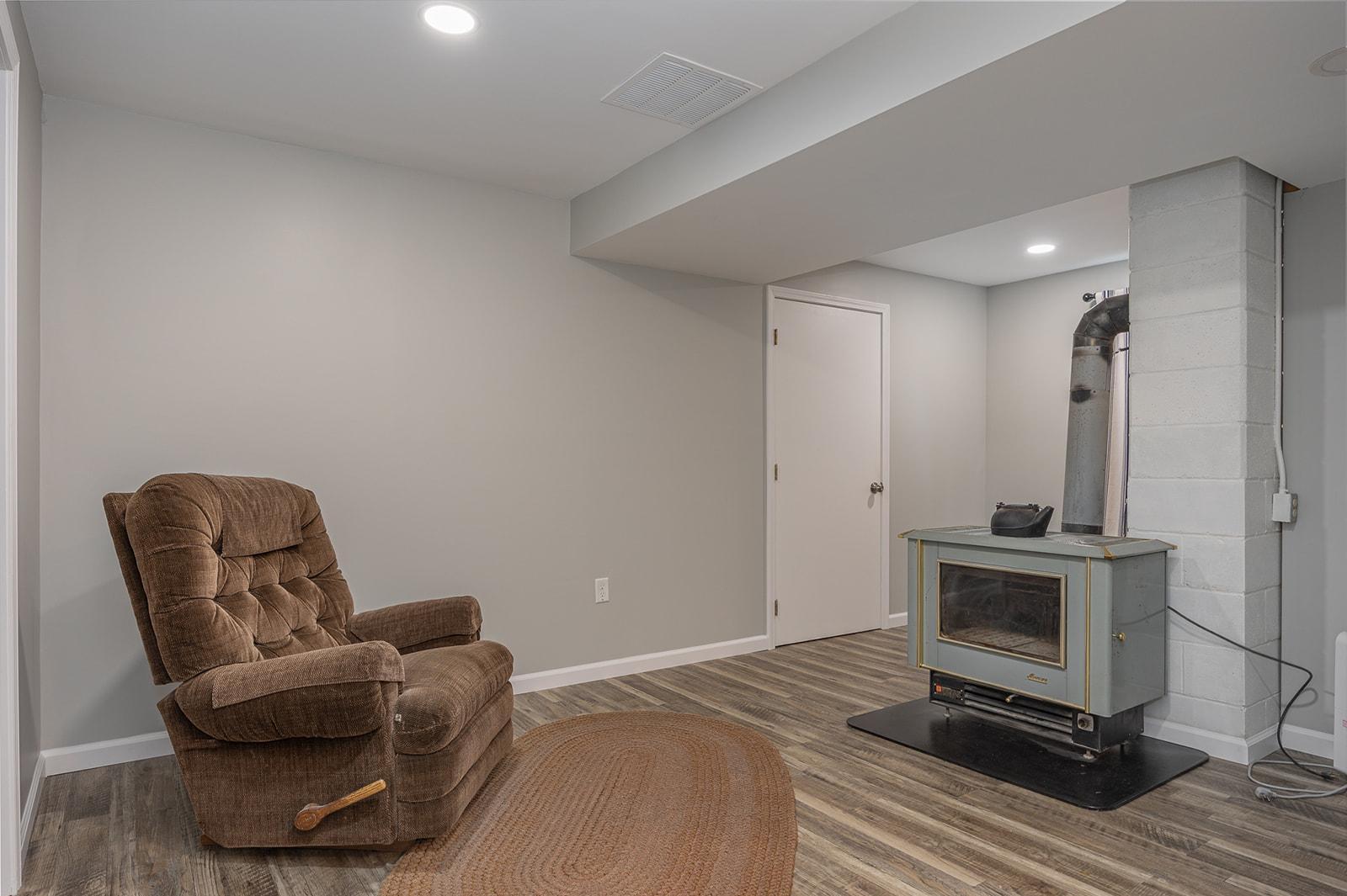 Additional views of lower level family room