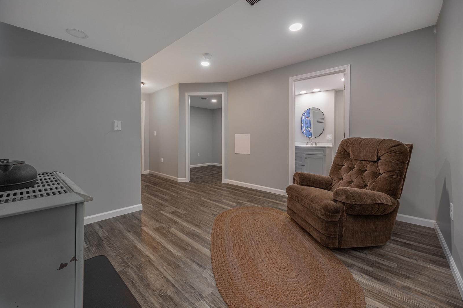 Lower level family room
