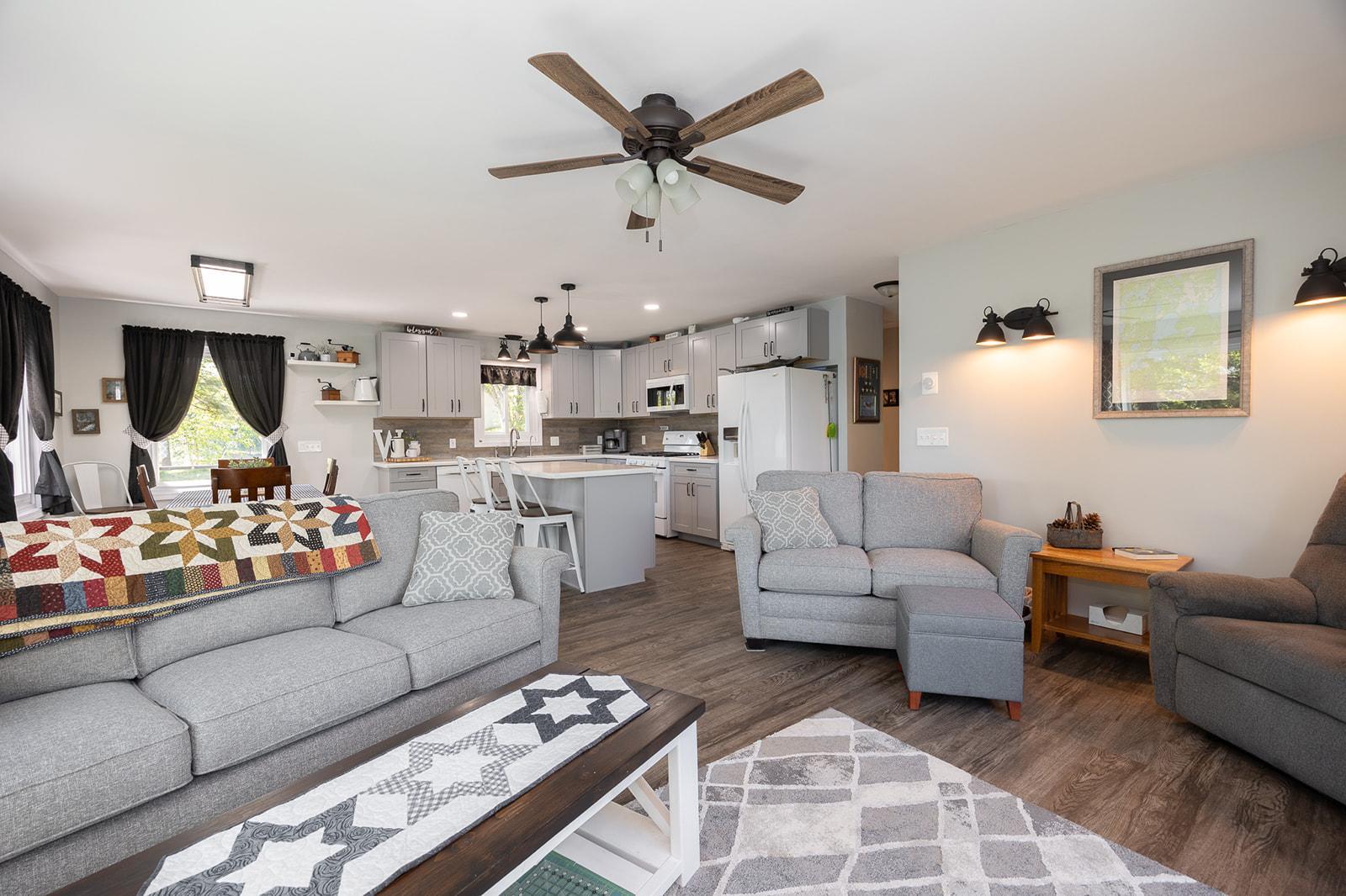 Views of living room