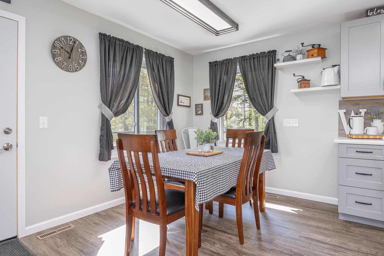 Sunny dining area