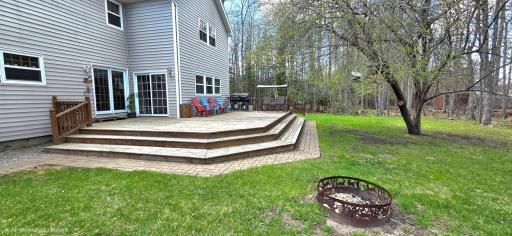 Deck and fire ring area