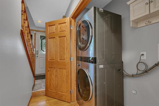 Main level laundry - washer and dryer new in 2022 and they can stay with the home.