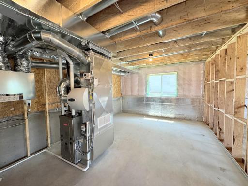 (Photo is of the actual home in progress.)
