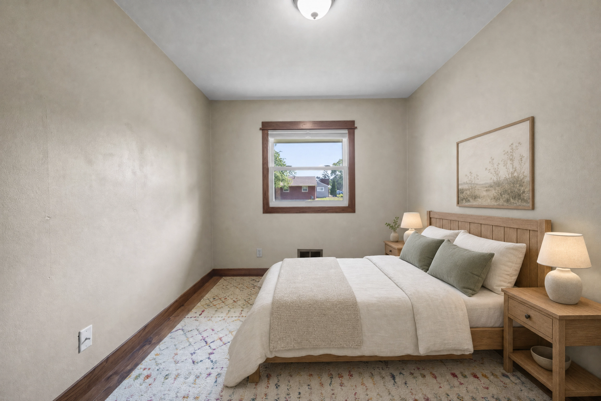 3rd bedroom virtually staged for inspiration