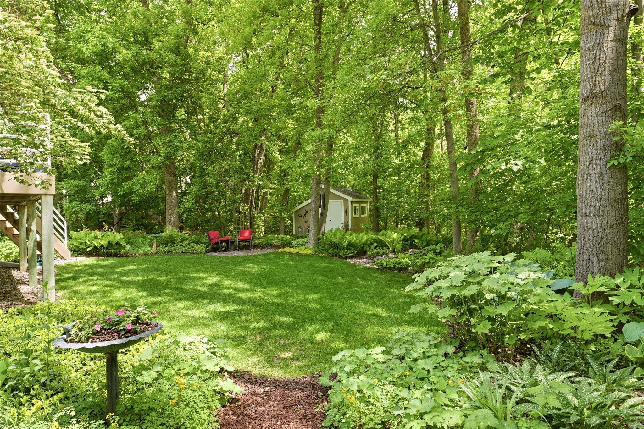 Shared pathway on Southside of home.